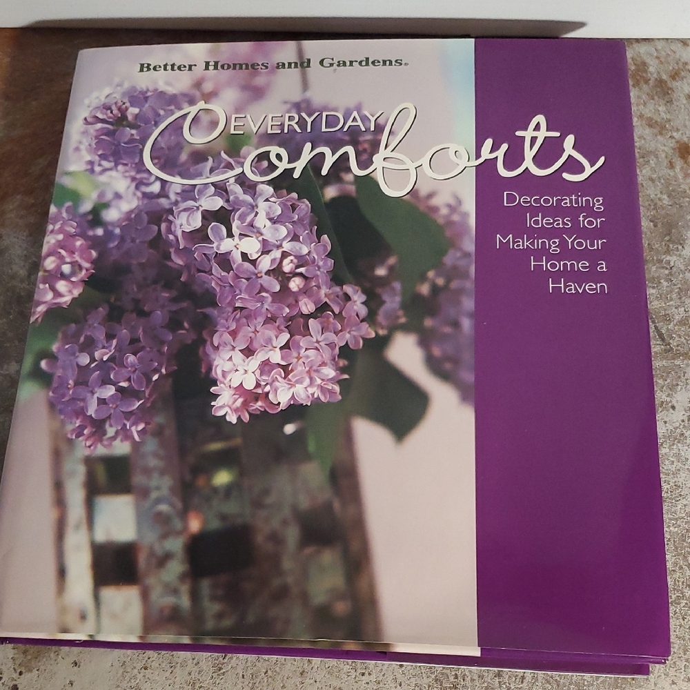 Better Homes and Gardens Everyday Comforts Book - Purple and Green